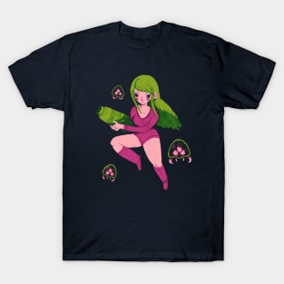 green and pink T-Shirt